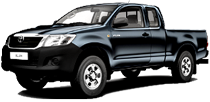 היילקס 4X4 ידני חד קבינה 2 מק 2 דל 2.5 (102 כ״ס)